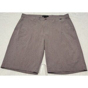 Travis Mathew Beck Golf Shorts Men’s Size 40 Maroon Stretch Athleisure Work